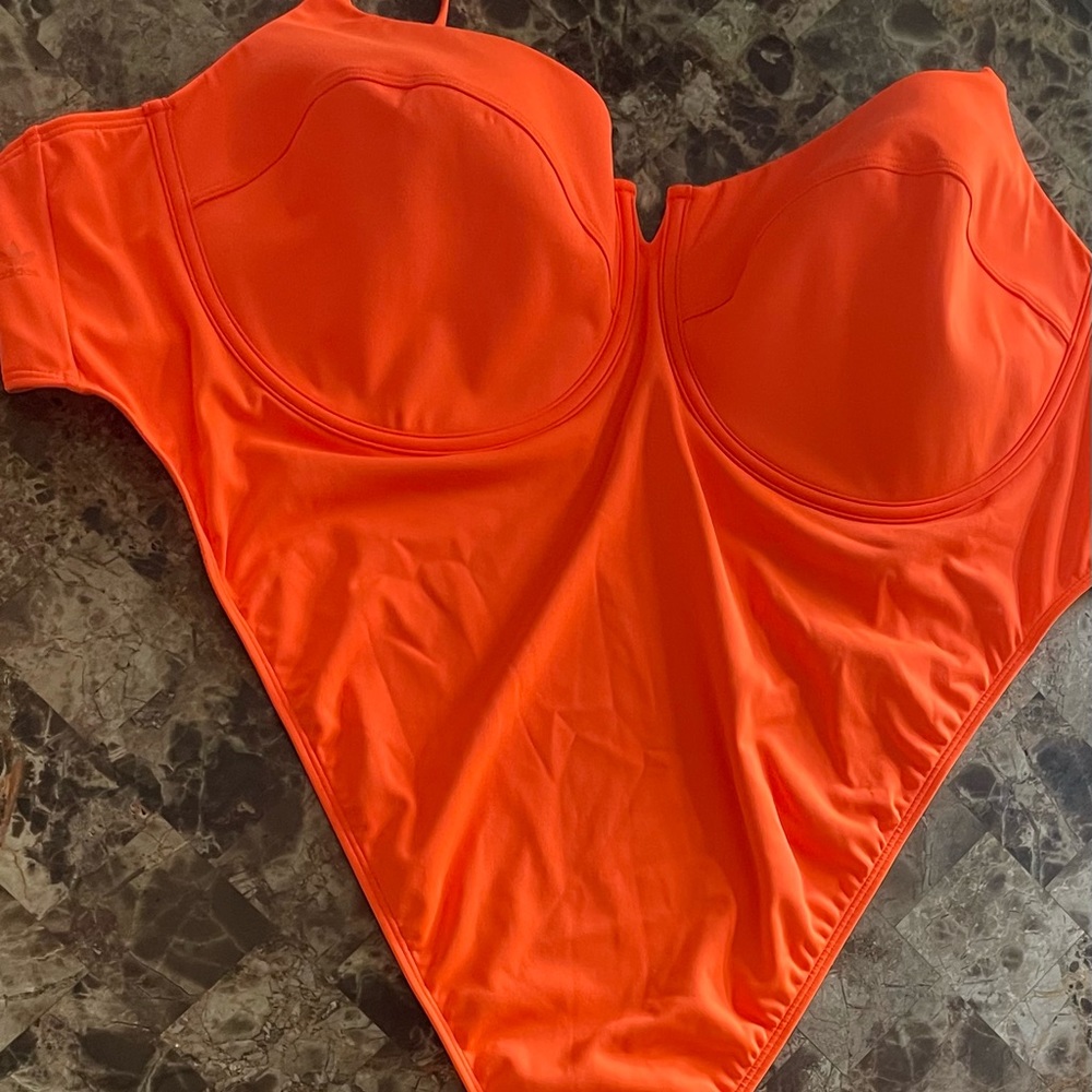 adidas Ivy Park Spaghetti Strap One Piece Swimsuit